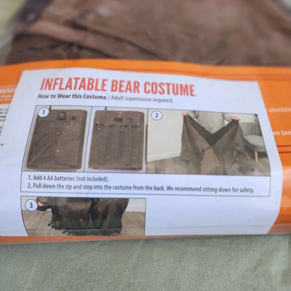 Hyde & Eek! Kids Inflatable Bear Halloween Costume One Size